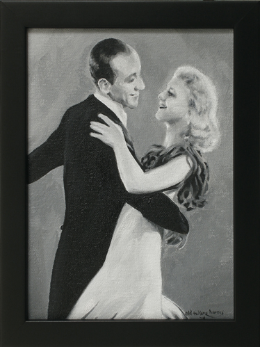 Astaire and Rogers painting in progress